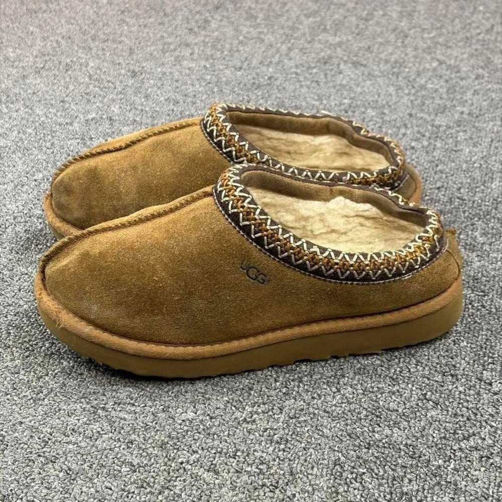 Women's UGG Tasman Suede Leather Sherpa Winter Slippers Size 8